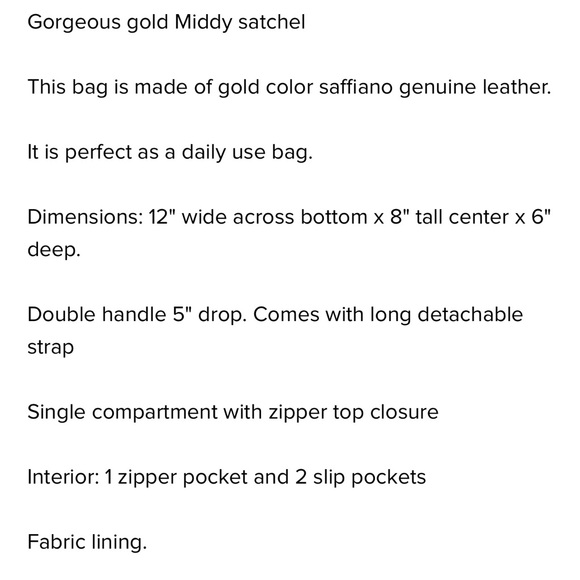 Robinson Middy satchel by Tory Burch with wallet - Picture 11 of 12